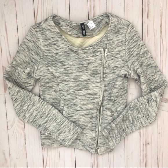 H&M Quilted Knit Moto Jacket - Picture 2 of 5